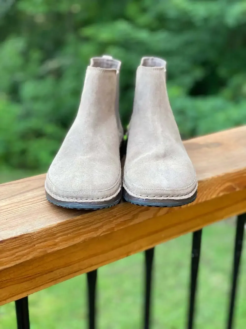 Chaco Paonia Chelsea Boot Suede Ankle Booties Taupe Women's Size 9